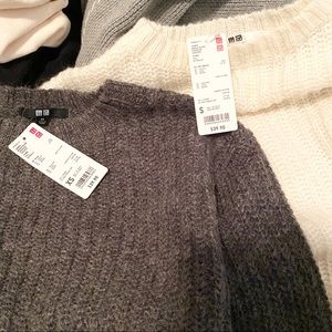 Uniqlo mohair blend oversized sweater brand new